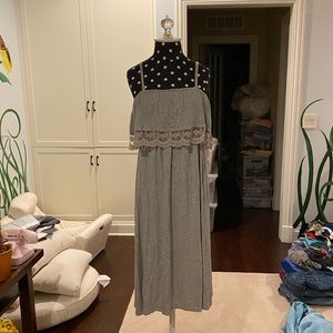 long gray dress